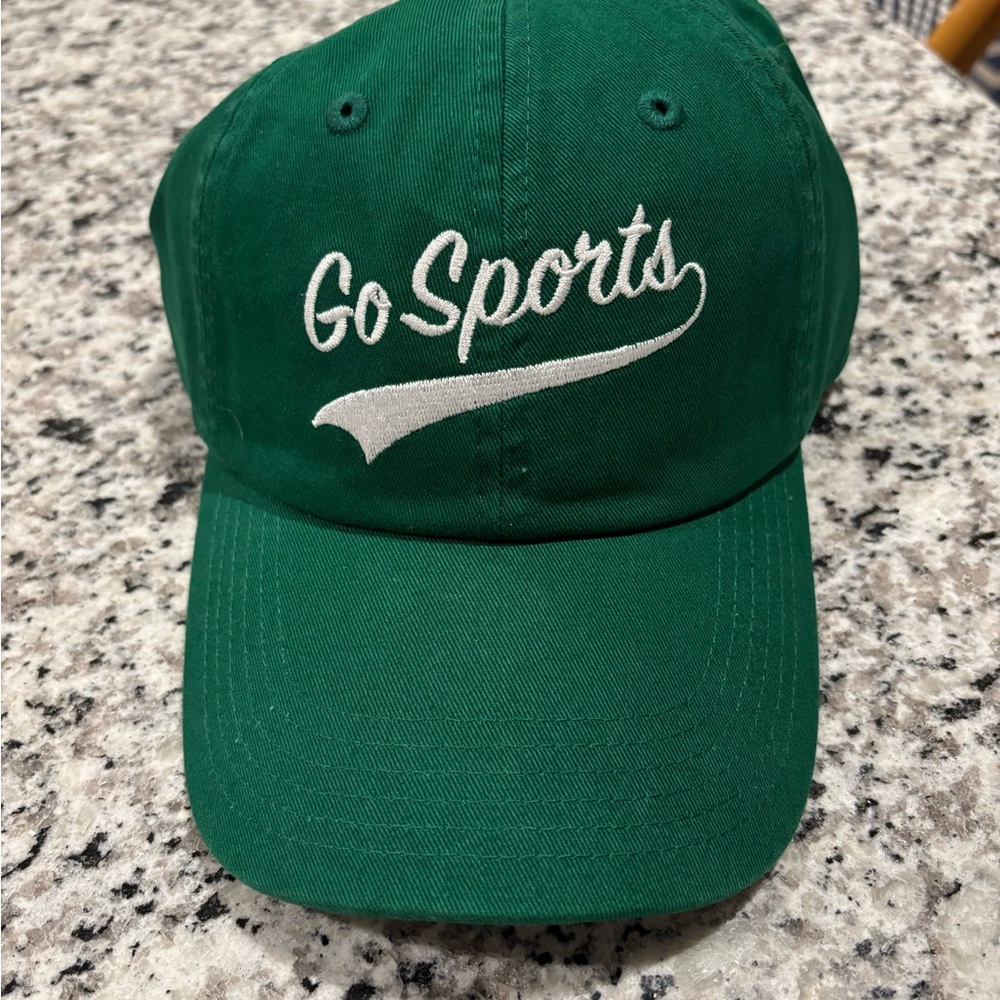 Anthropologie “Go Sports” Green Baseball Cap